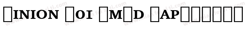 Minion W01 SmBd Cap字体转换